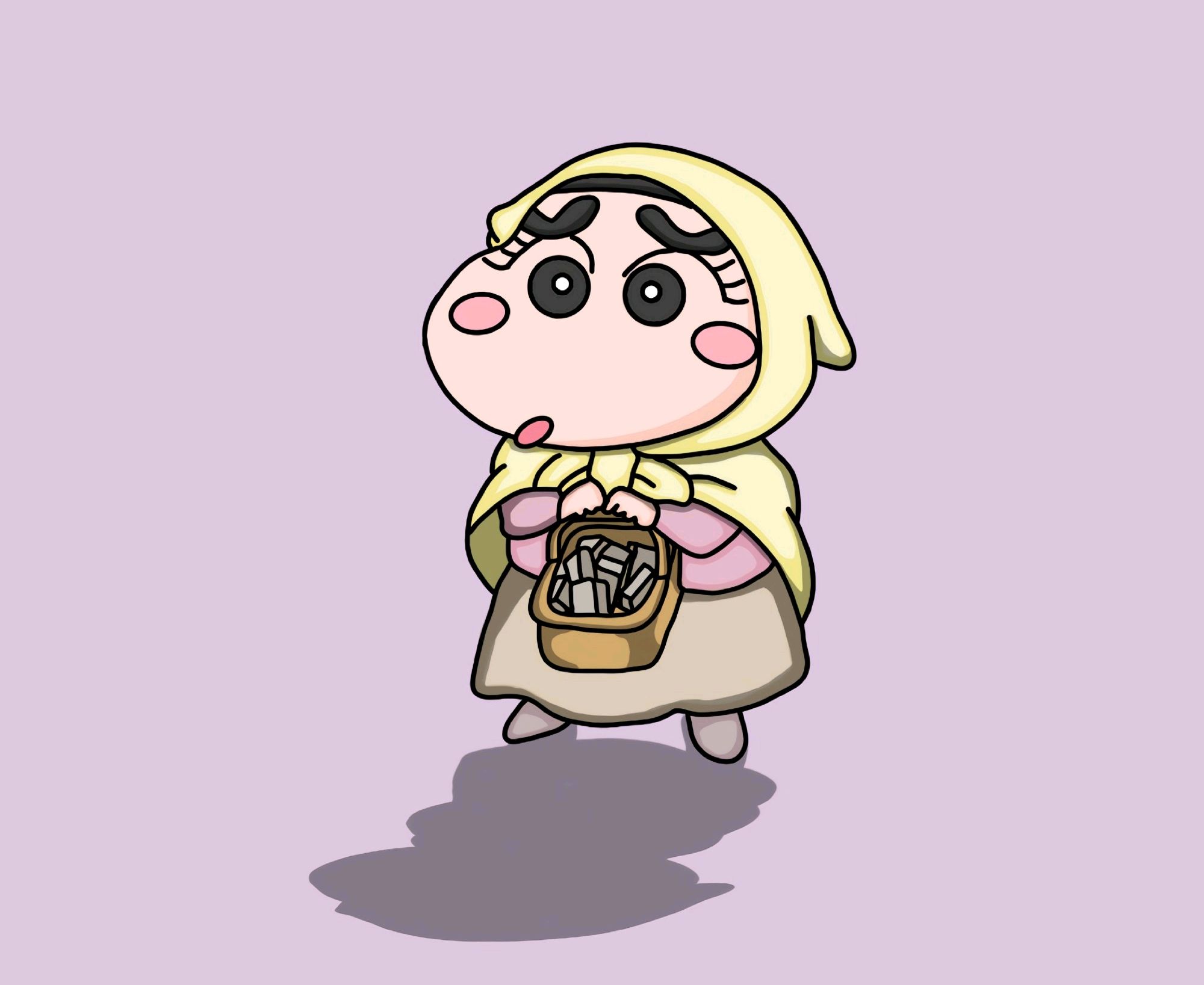 爱cos的蜡笔小新来了,千万不要错过哟