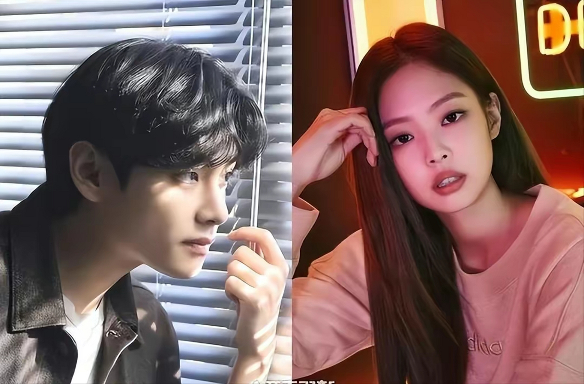 近日,韩国媒体报道称女团blackpink成员jennie和男团防弹少年团金泰亨