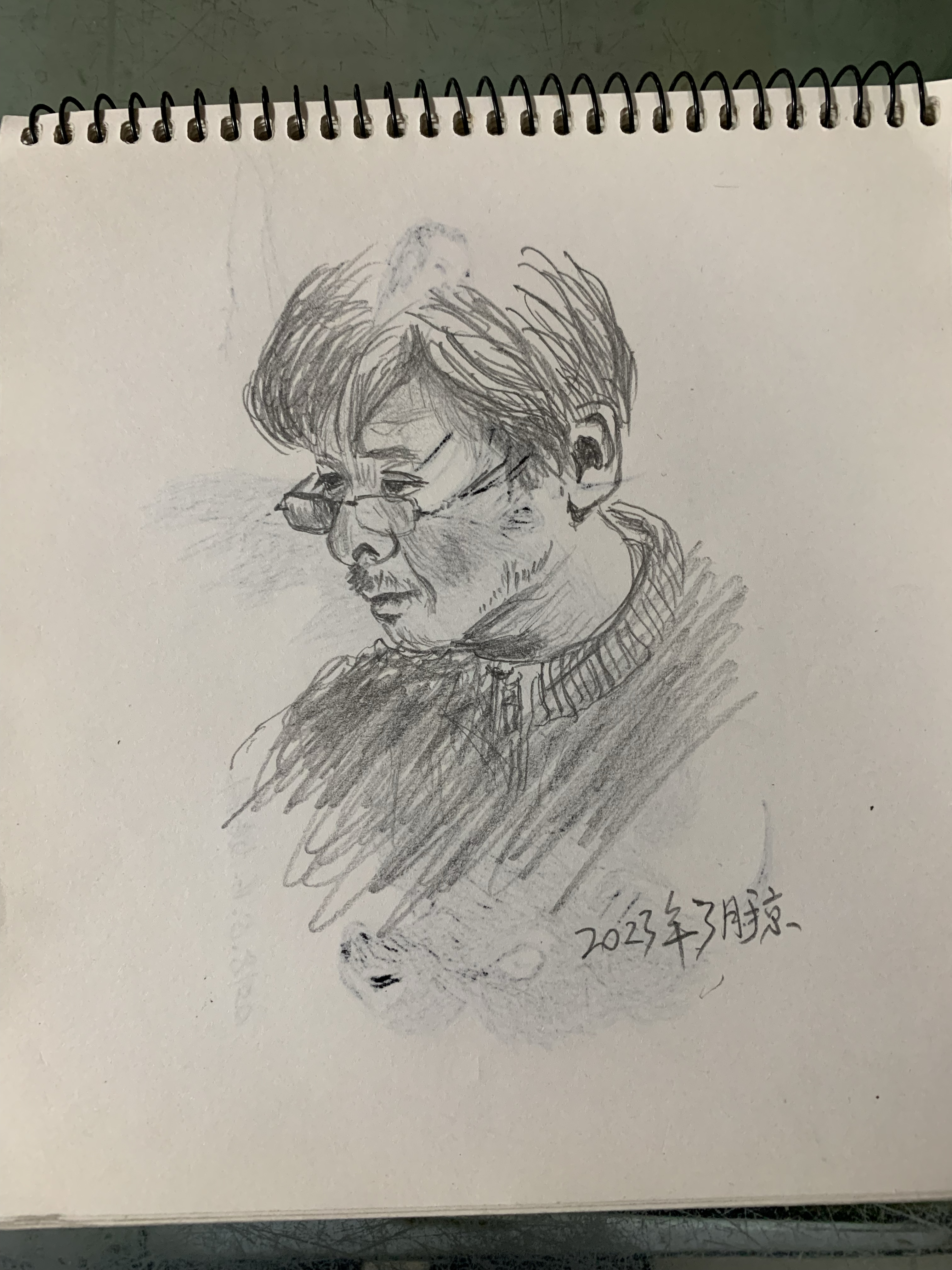 照片速写/画家冷军