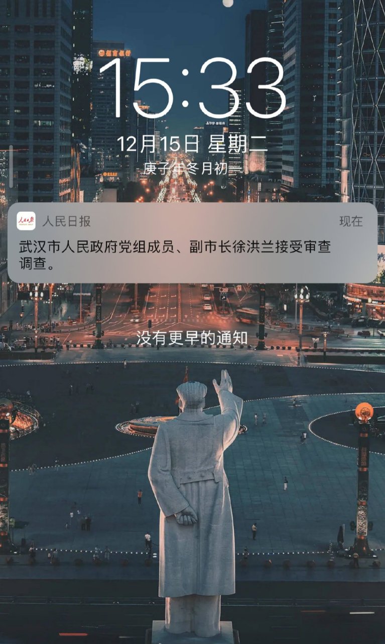 【武汉市副市长徐洪兰接受审查调查】         据湖北省纪委监委消息