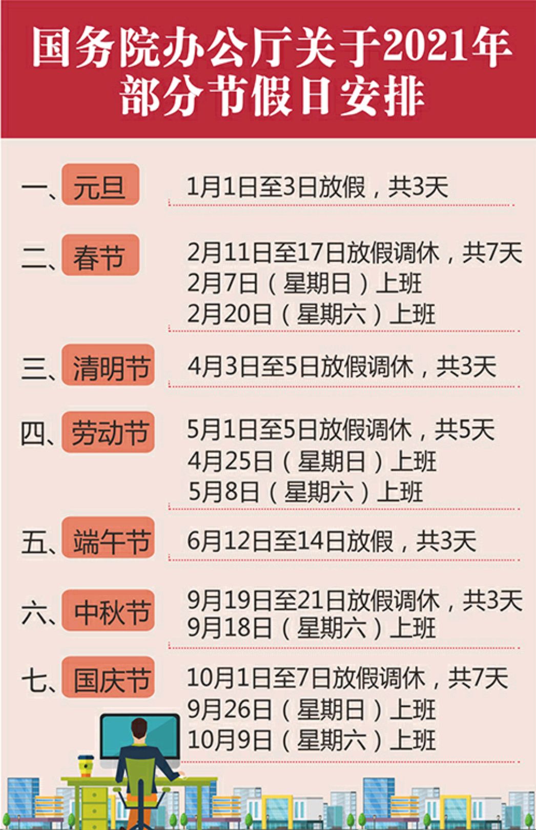 一年的所有节日表2021图片