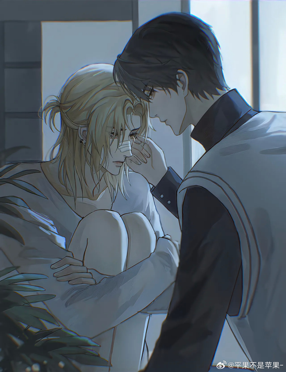 #188男团# #附加遗产# 洛温九宫格[心]小辉哥发色成迷[三哈] #corrupt