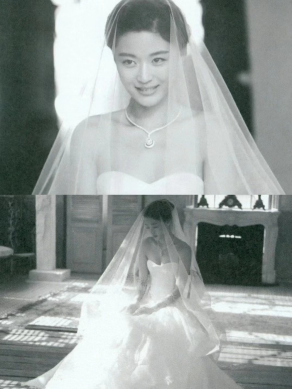 全智贤的结婚现场图,眼睛都在笑,满含幸福和期待