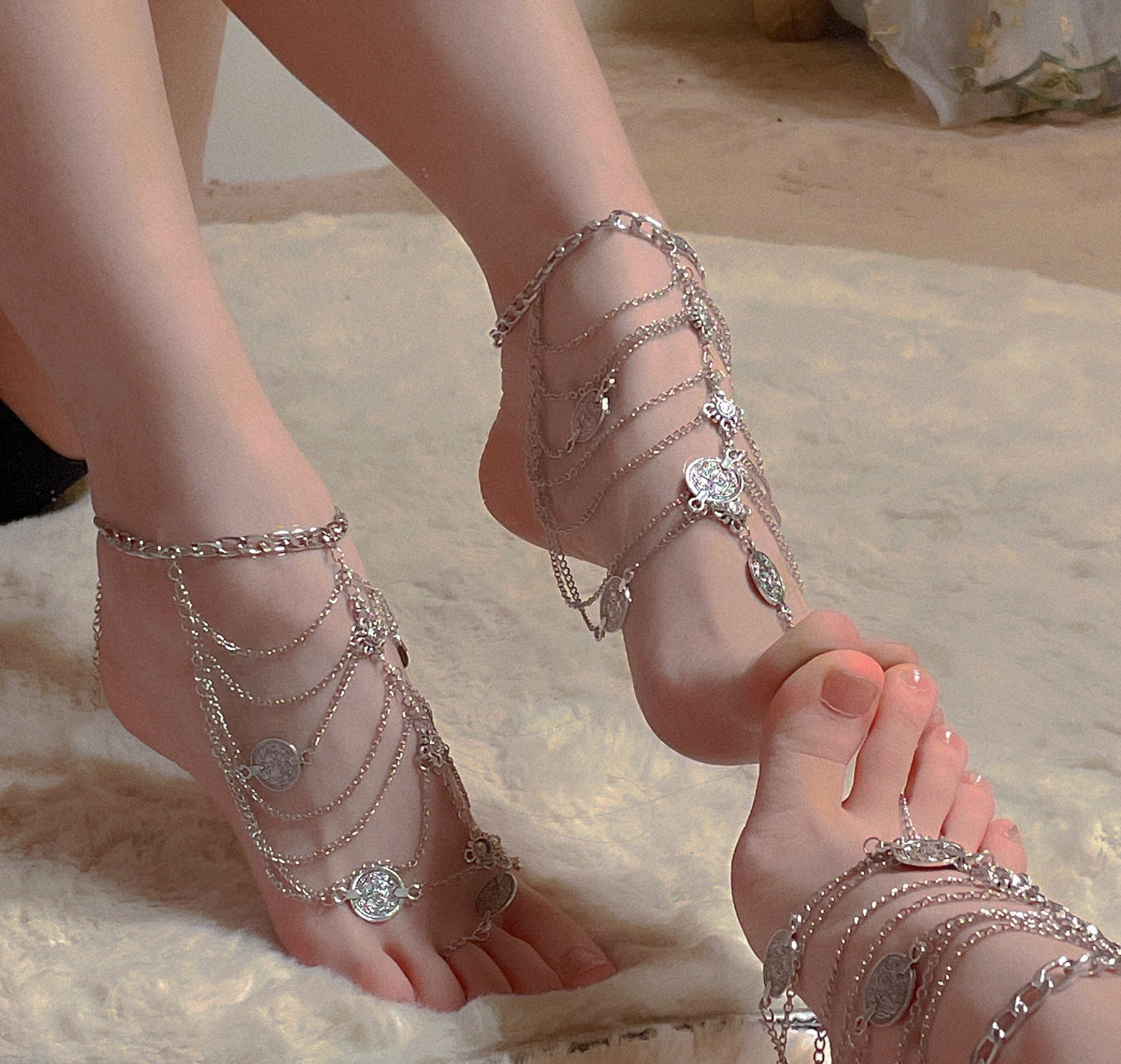 这样的脚丫你给打几分#性感美女