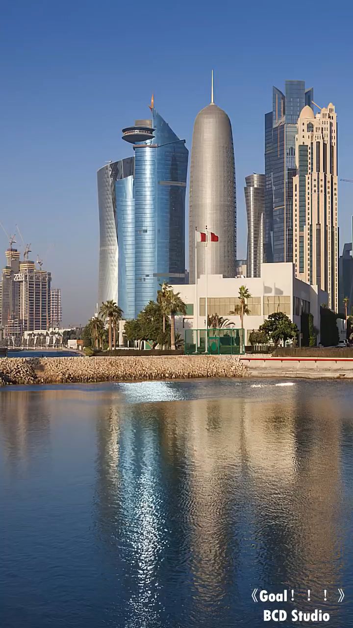 世界杯举办地,卡塔尔首都多哈,地标性建筑-度小视