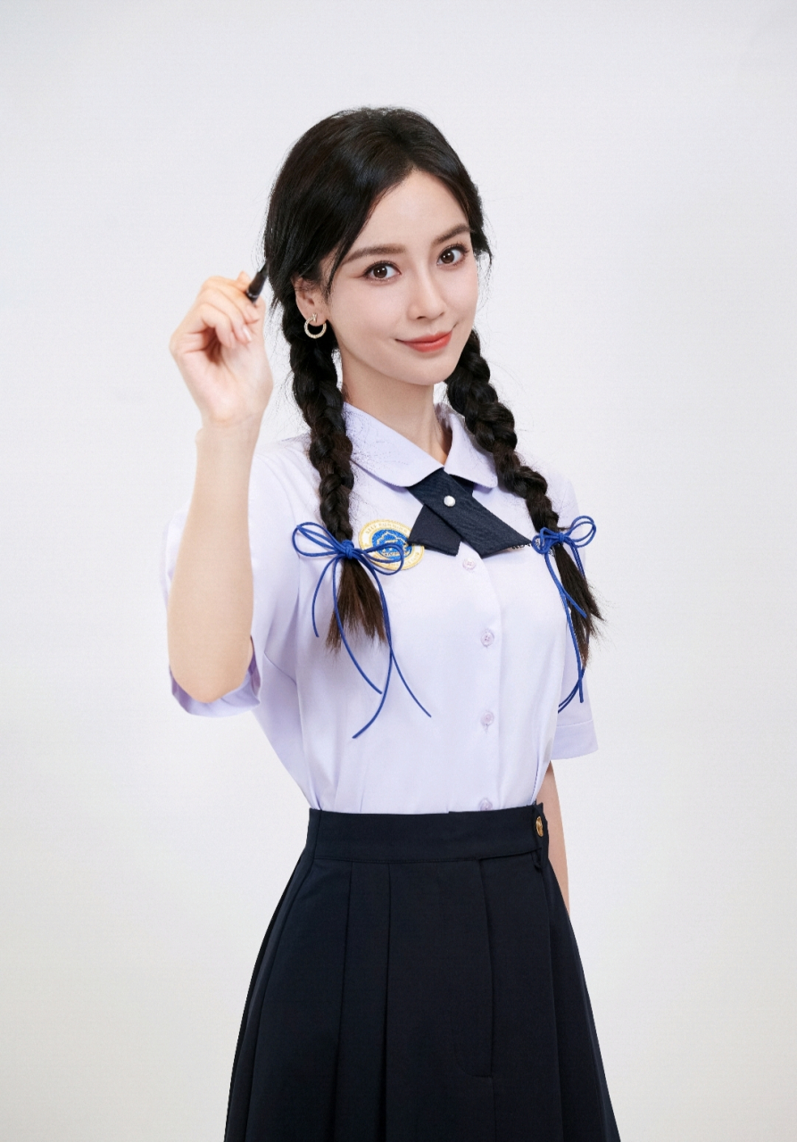 杨颖校服图片