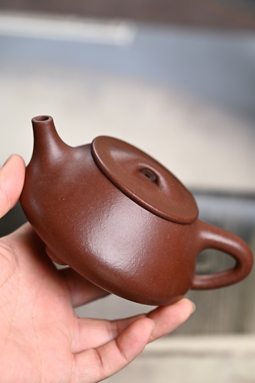 『景州石瓢』底槽清·容量180cc·14孔出水景舟石瓢壶是典型的石瓢