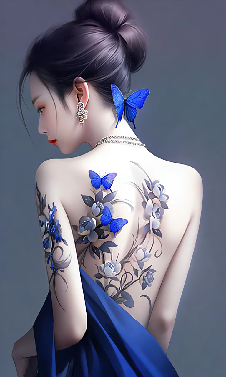 纹背美背!#背部纹身