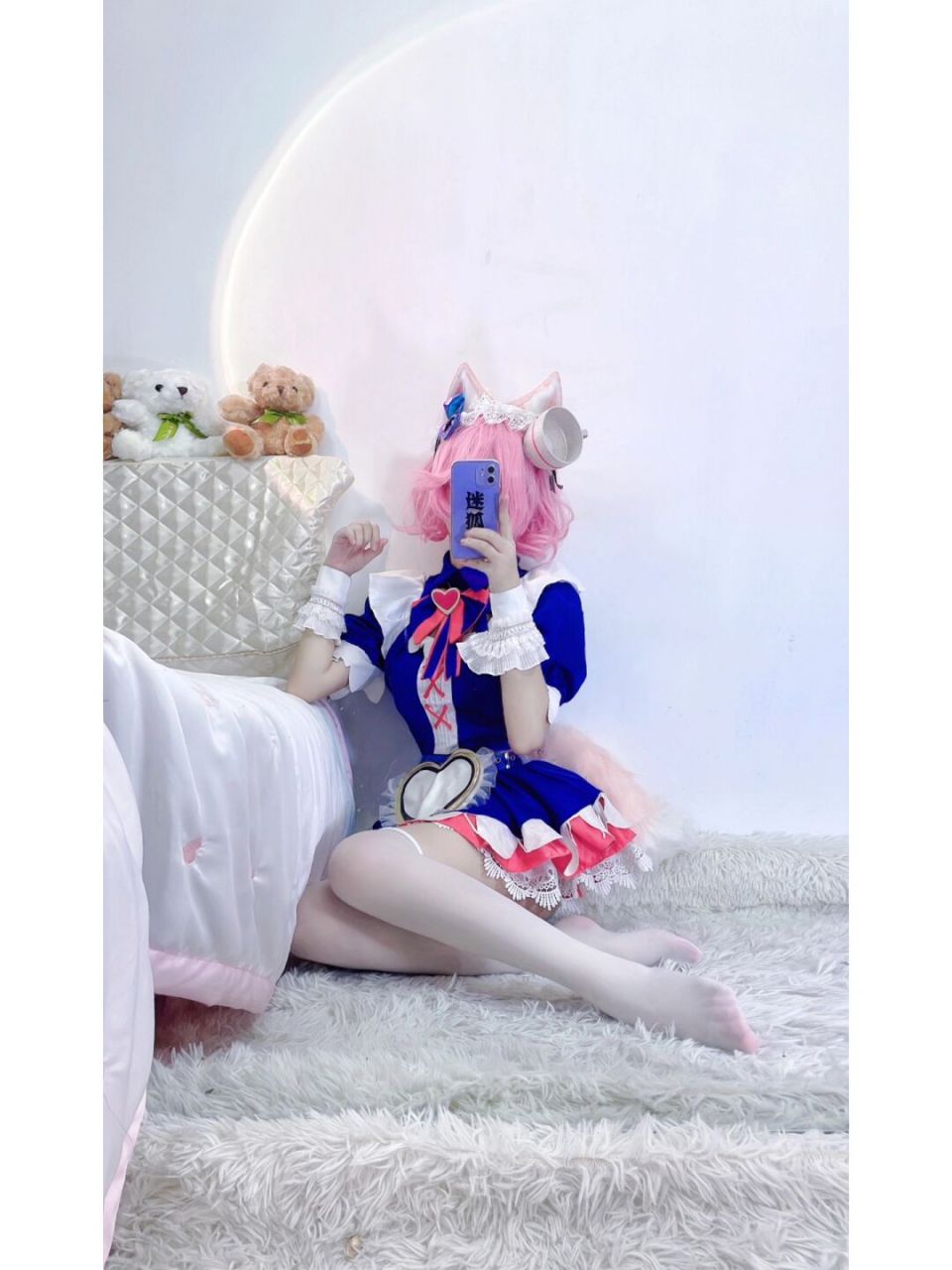 今日份cos,妲己女仆咖啡,如果你是我的主人,需要妲己为您做什么呢