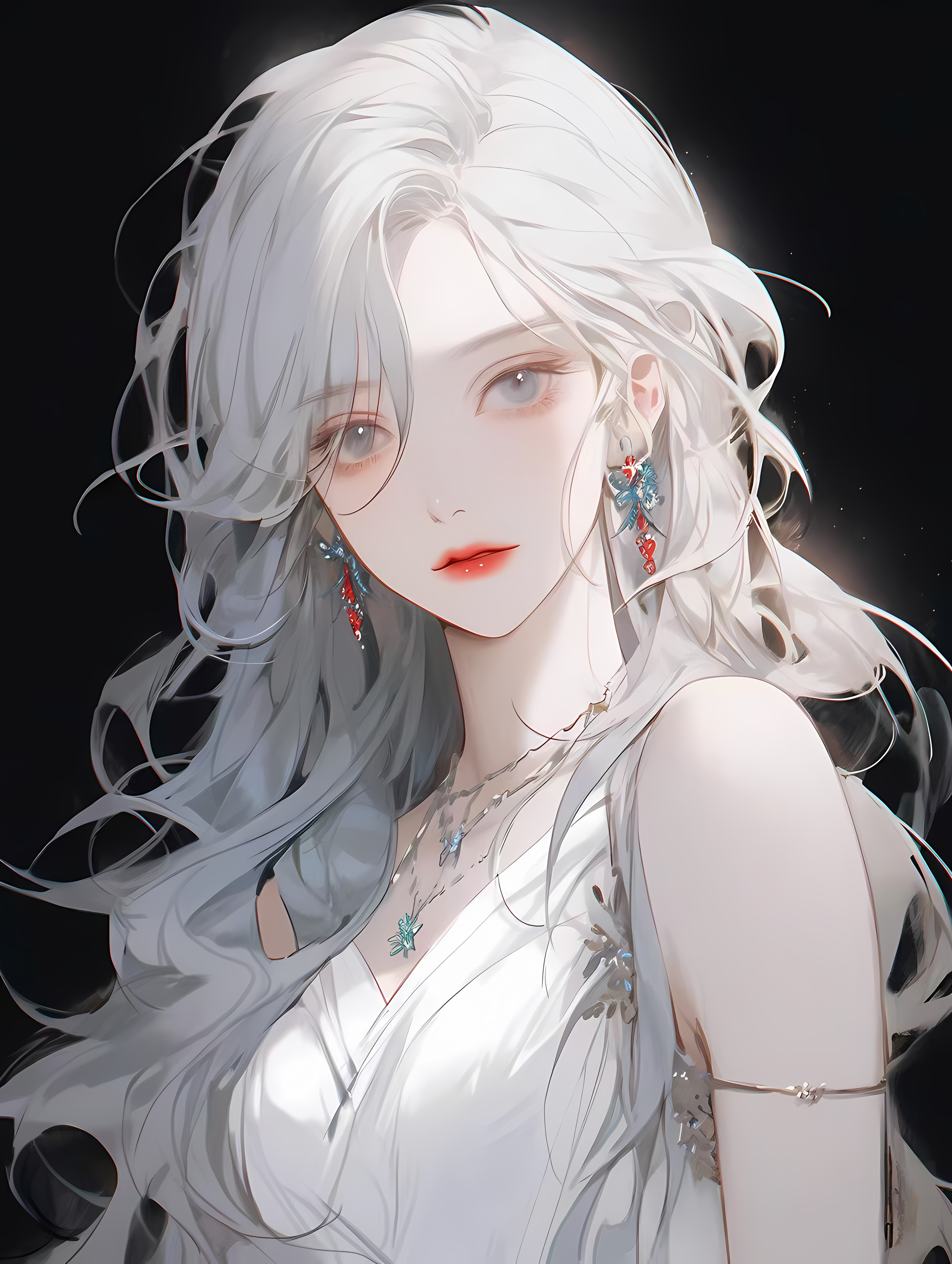 漫画女生优雅