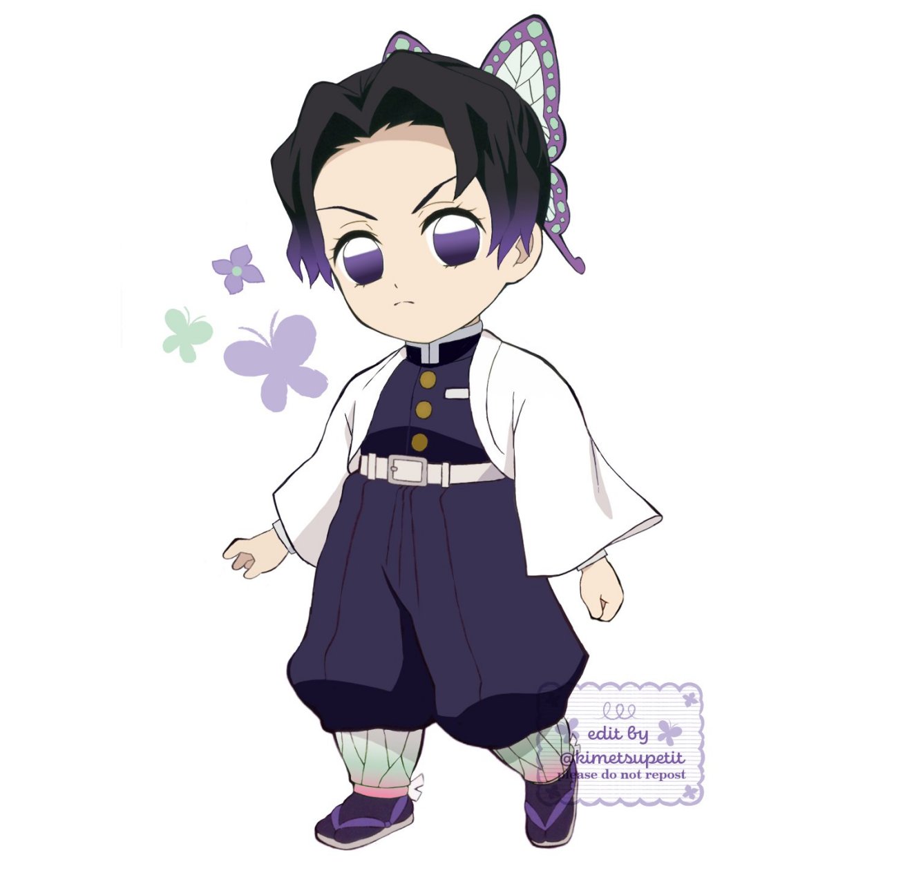 短发蝴蝶忍也是萌萌哒 #鬼灭之刃