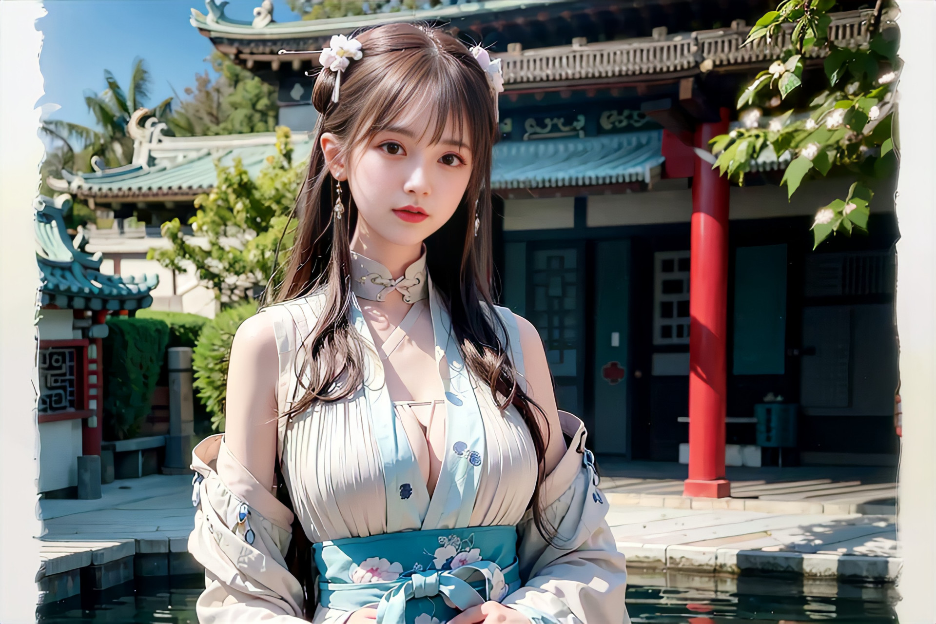 ai生成的仙侠美女