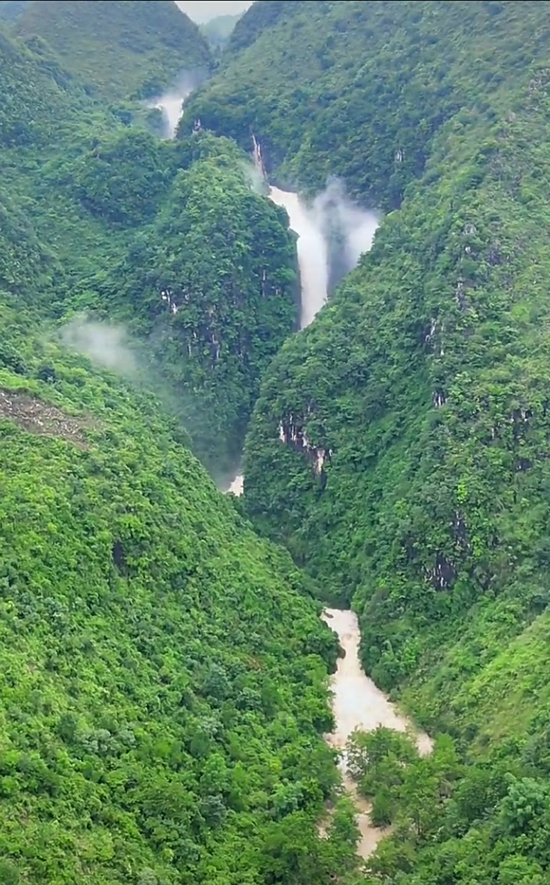 原生态景观滴水滩瀑布,美如仙境#旅行