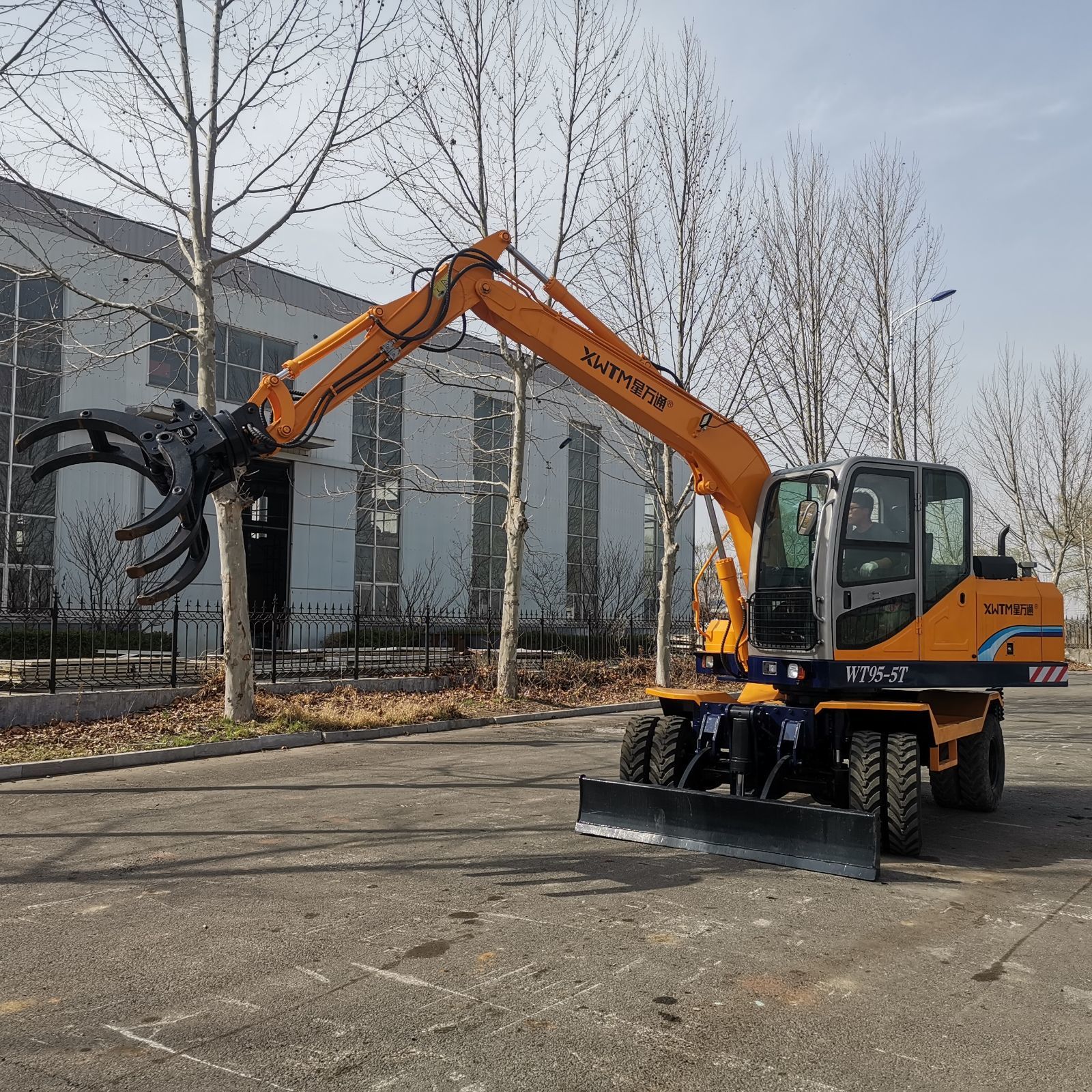 二手抓木机,夹木机,抱机,轮式挖掘机,星万通95,新柴发动机