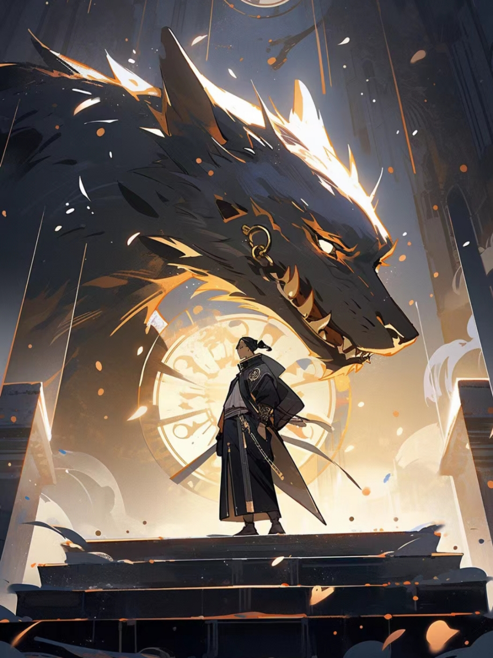 插画欣赏——龙与少年 #插画# #画# #二次元美图