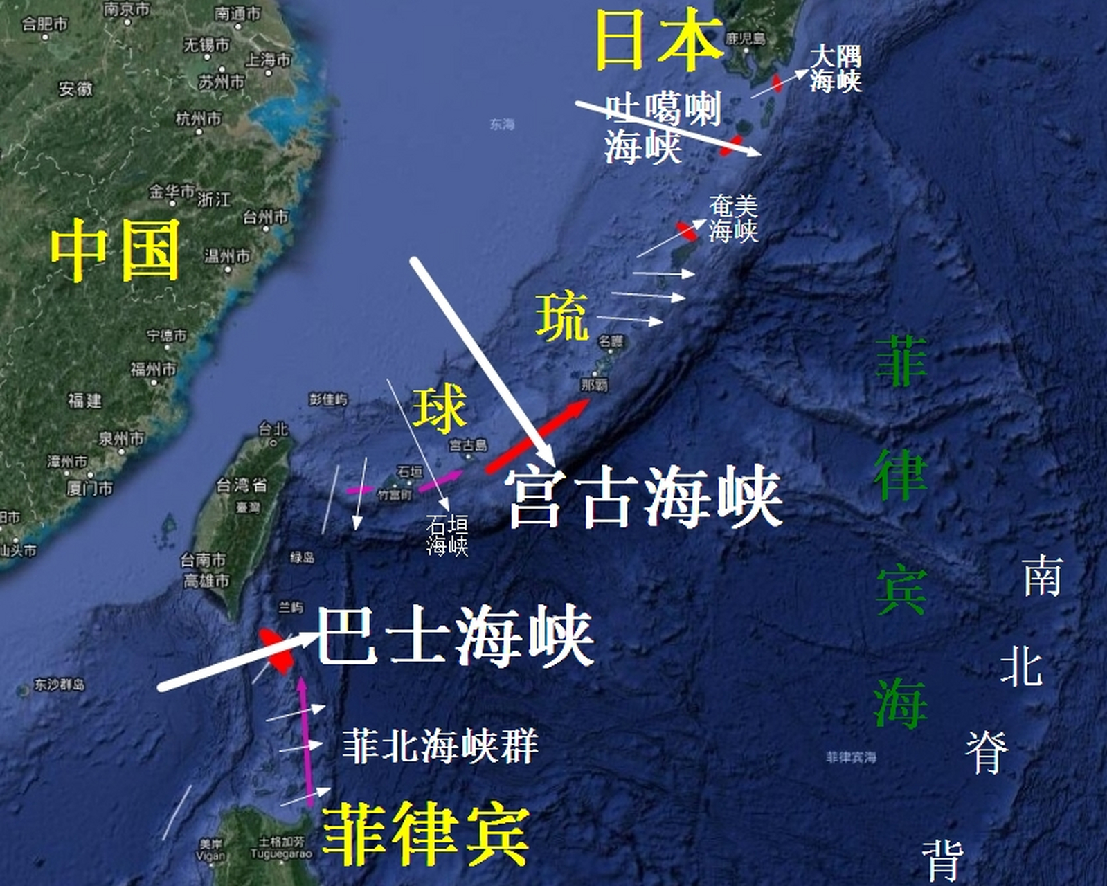 台湾巴士海峡图片