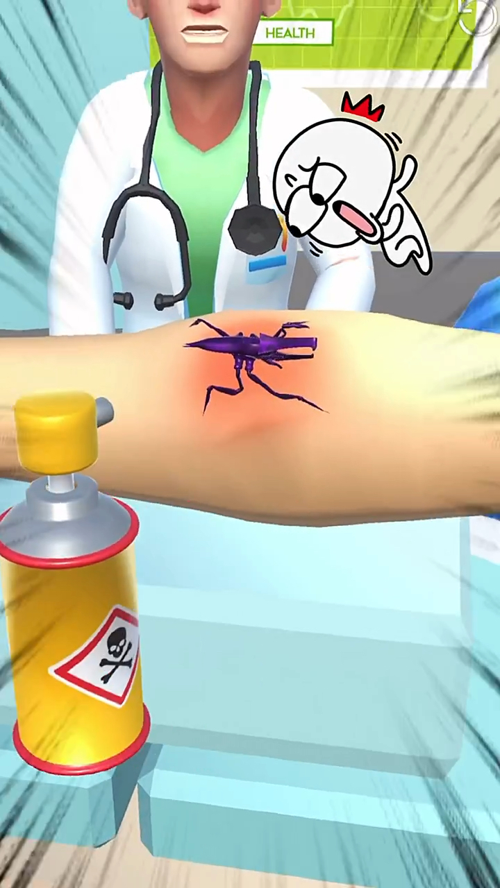 这小伙被蝎子咬了!