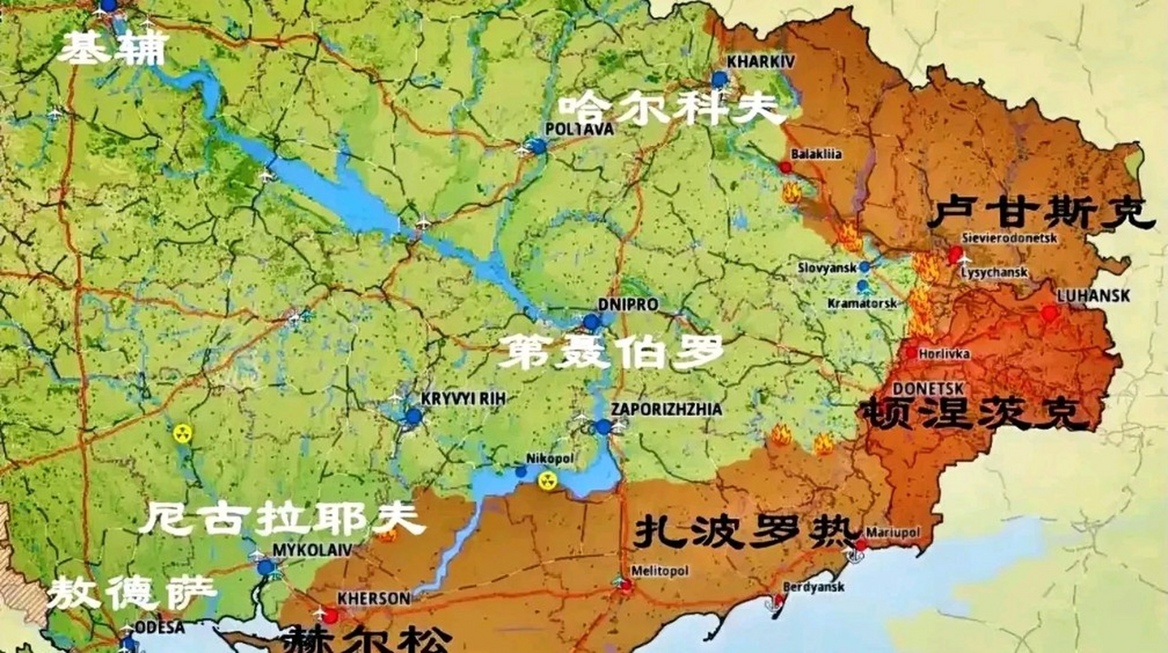 乌俄边境地图图片