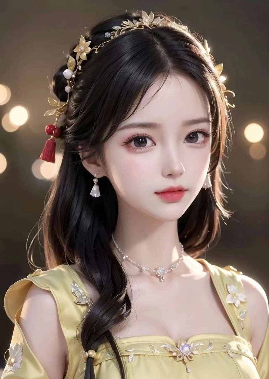 ai绘画|杏眼桃腮的汉服少女1