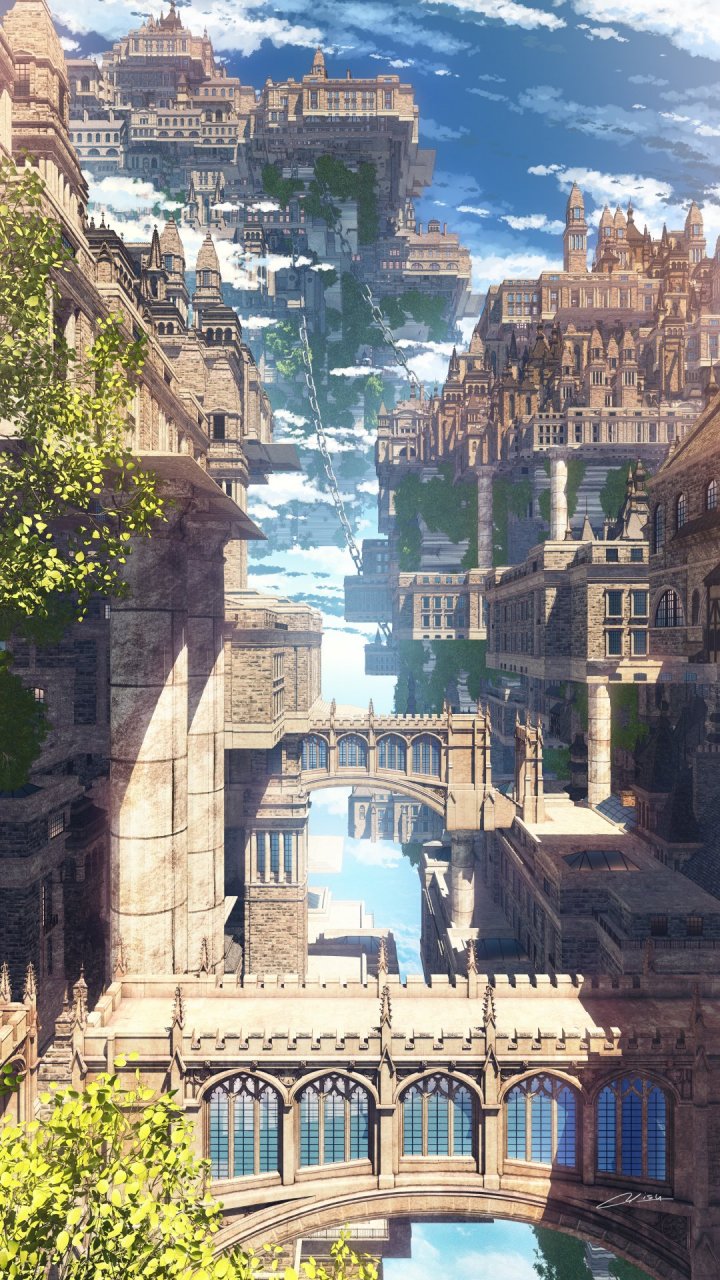 雄伟壮观的城市场景#二次元#