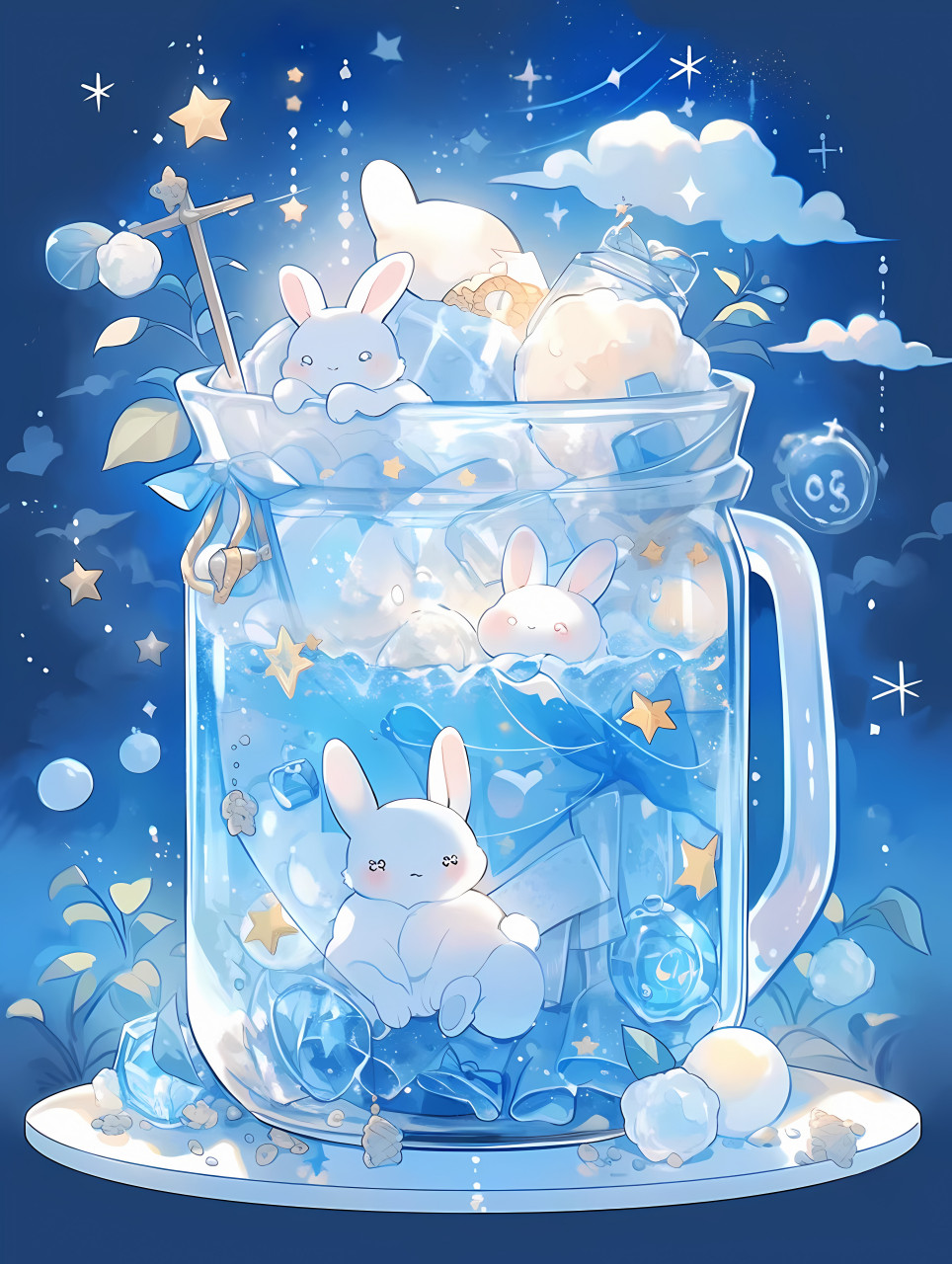 喜欢哪杯饮料呢 #二次元# #ai共创计划# #ai绘画