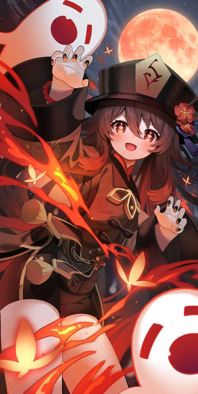 《胡桃:我来抓你啦》,画师:ゆうじん.喜欢就点个赞吧!#原神