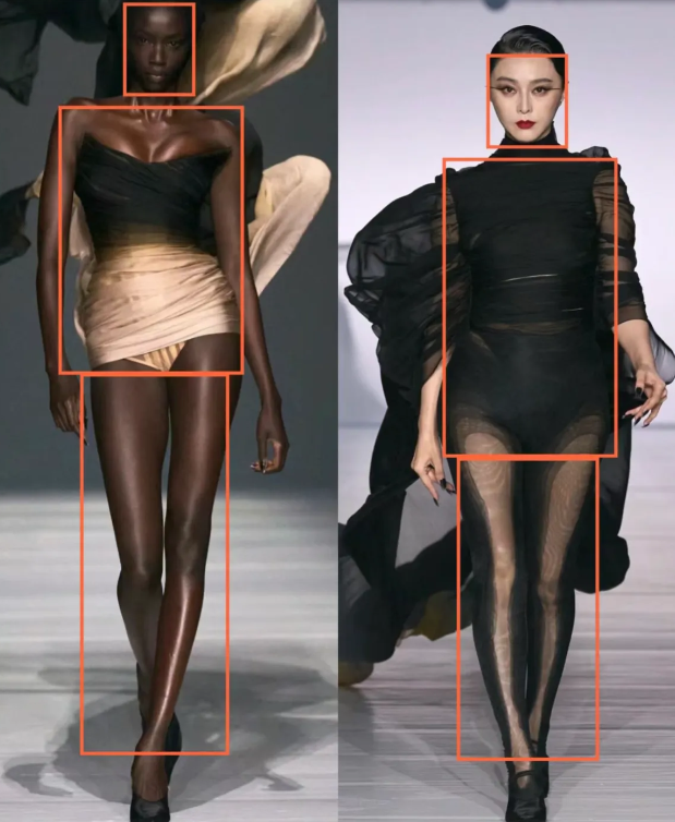 范冰冰和黑人同台走秀,身材引发网友热议