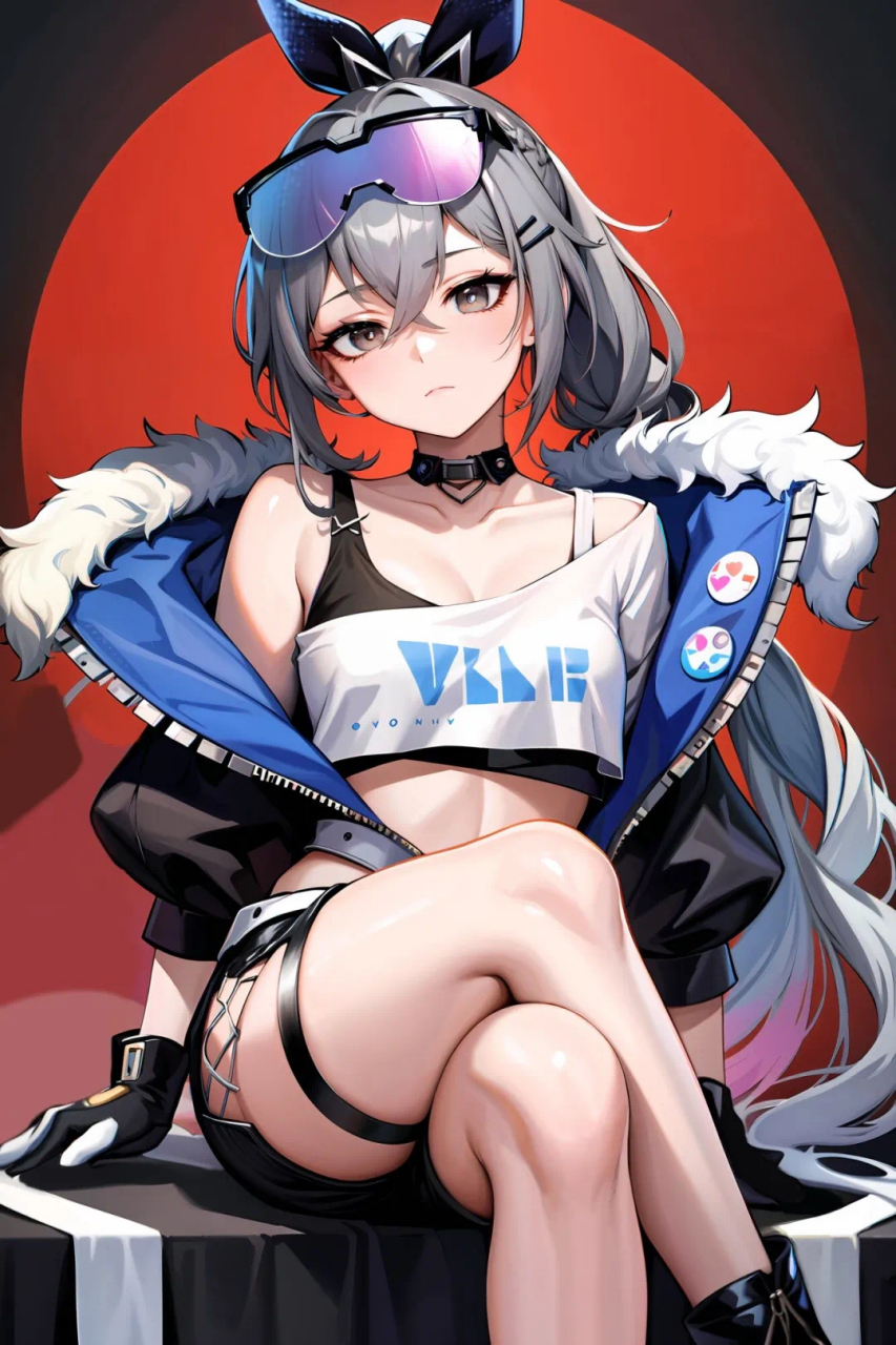 银狼の「黑客女王」坐姿[得意]#崩坏星穹铁道#  画师:014525