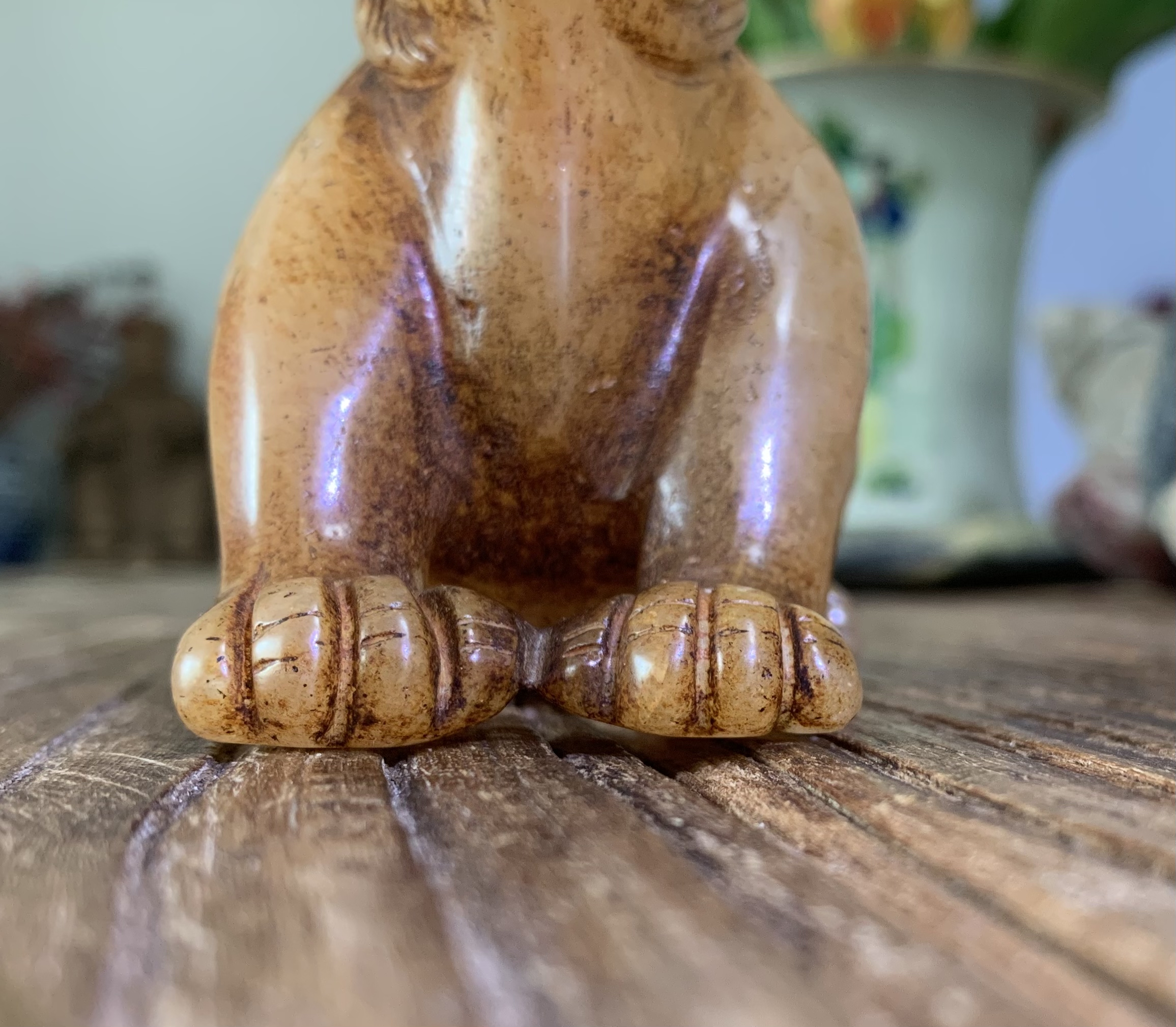 古玉古水晶 汉代水晶熊镇