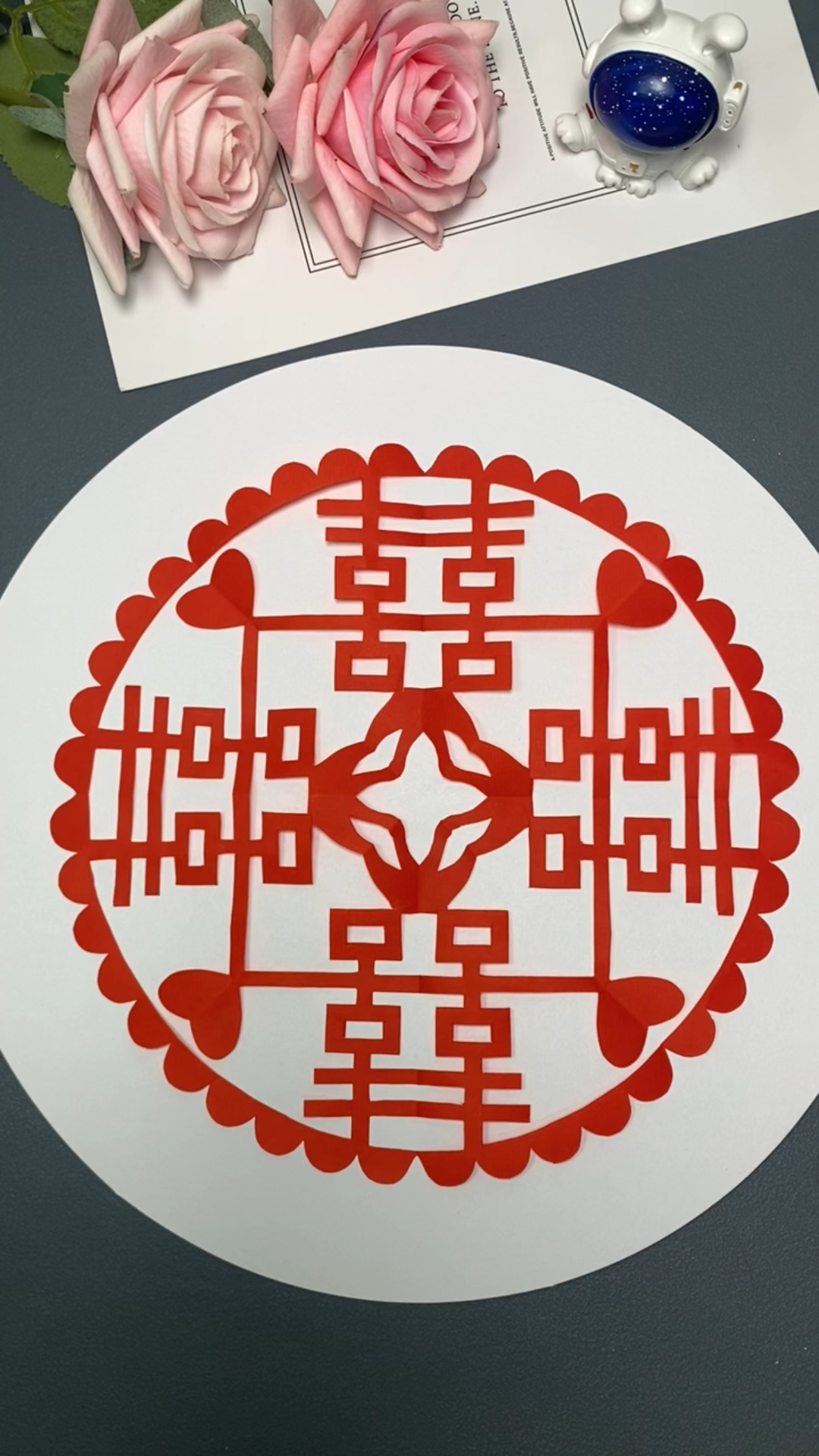 剪纸 #亲子手工 #仪式感不能少