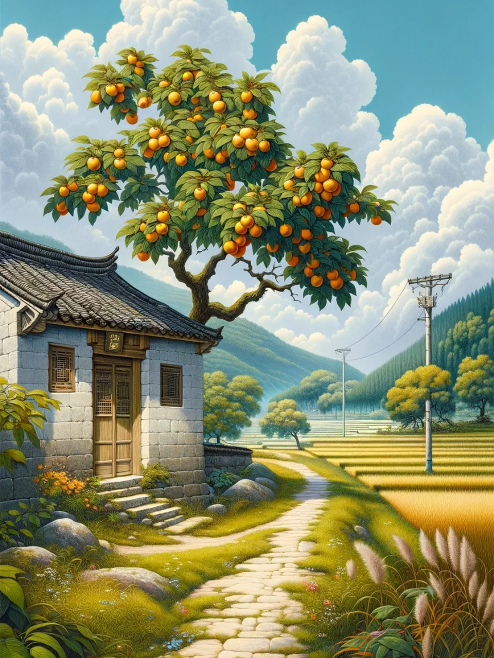记忆中的乡村小路 那是条蜿蜒在翠绿田野中的乡村小