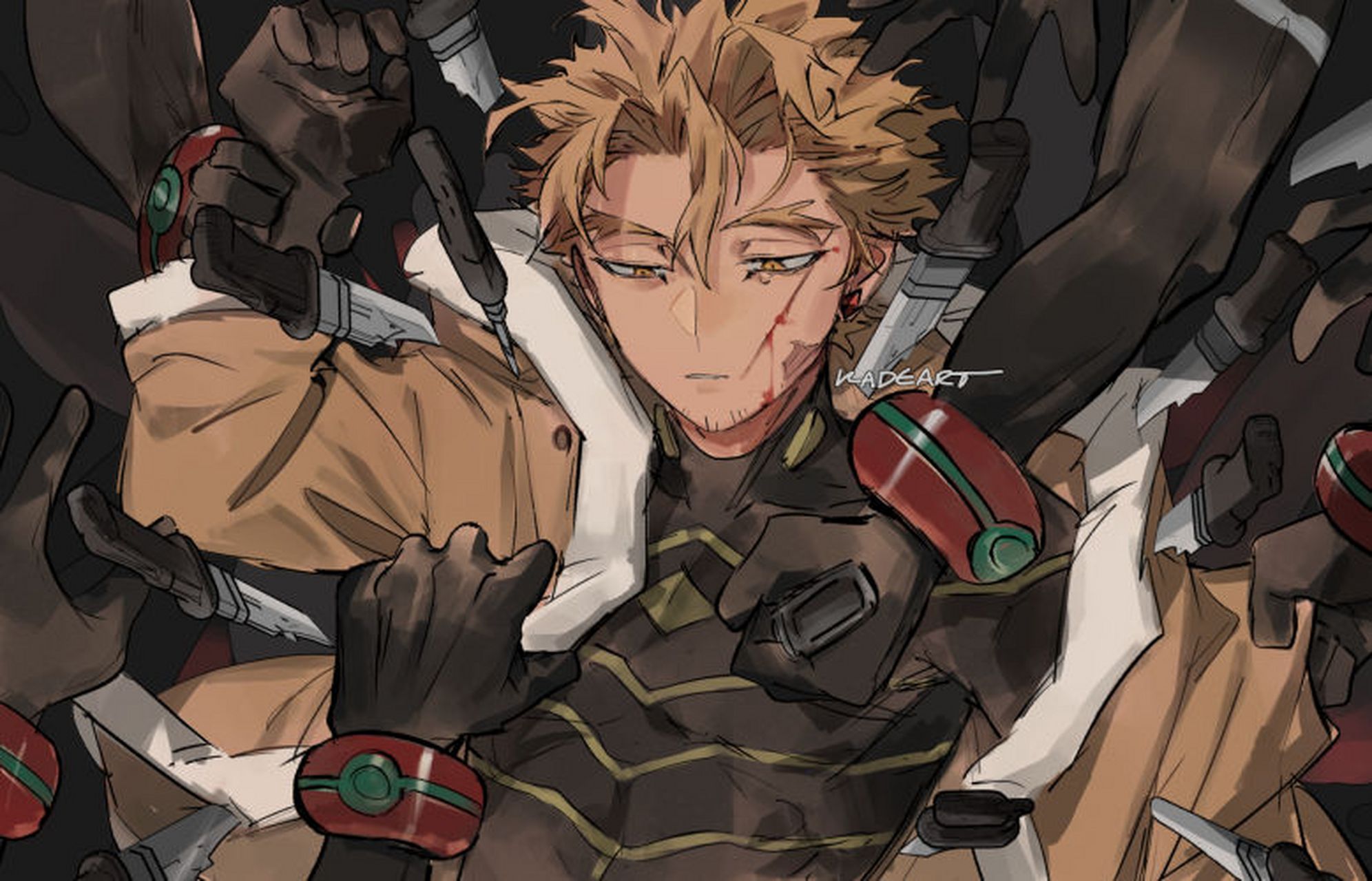 遍体鳞伤,缝缝补补