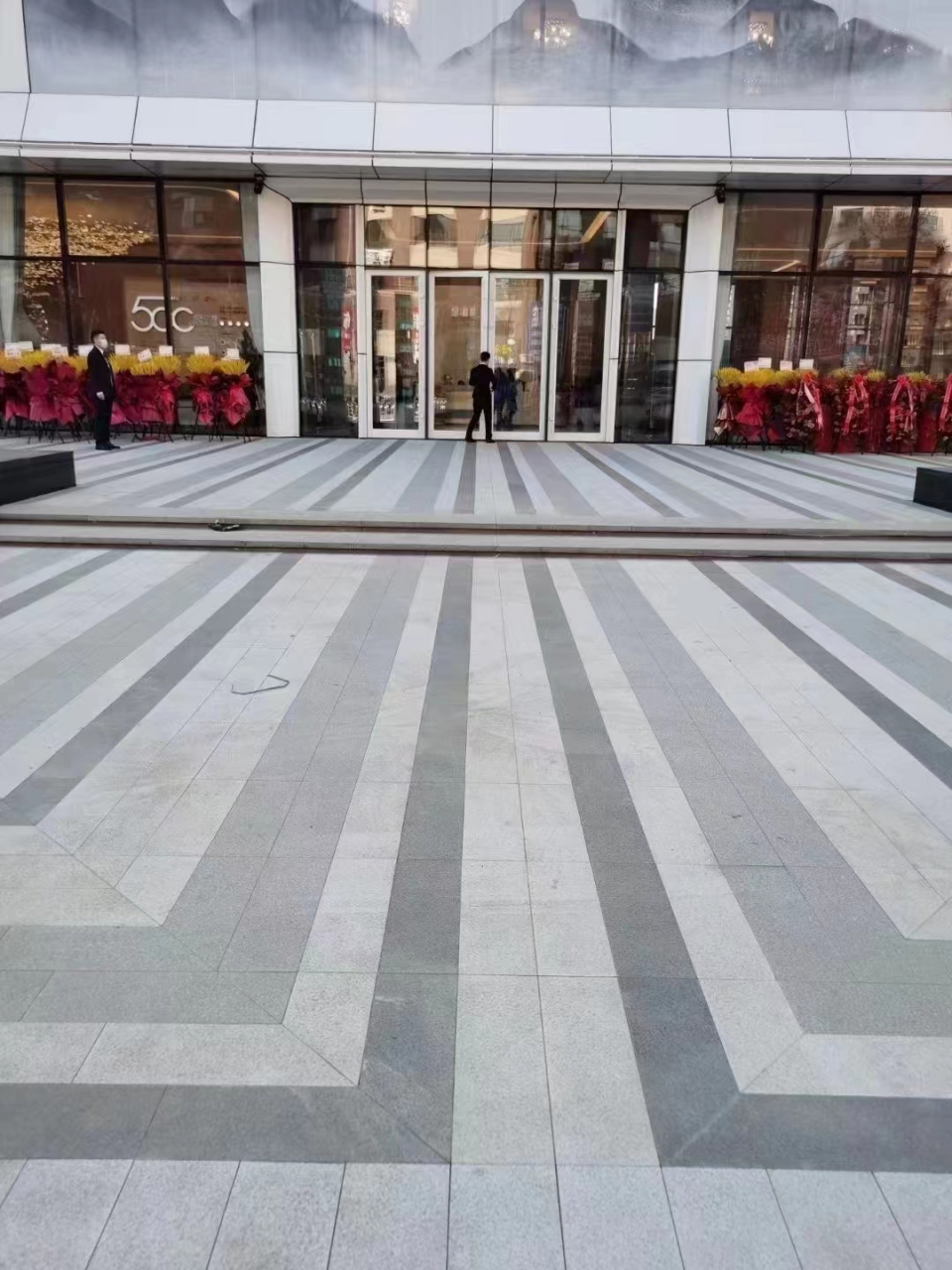 仿石材pc砖铺装