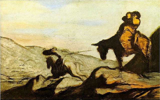 绘画大师杜米埃﹝honore daumier﹞《唐吉诃德》作品赏析