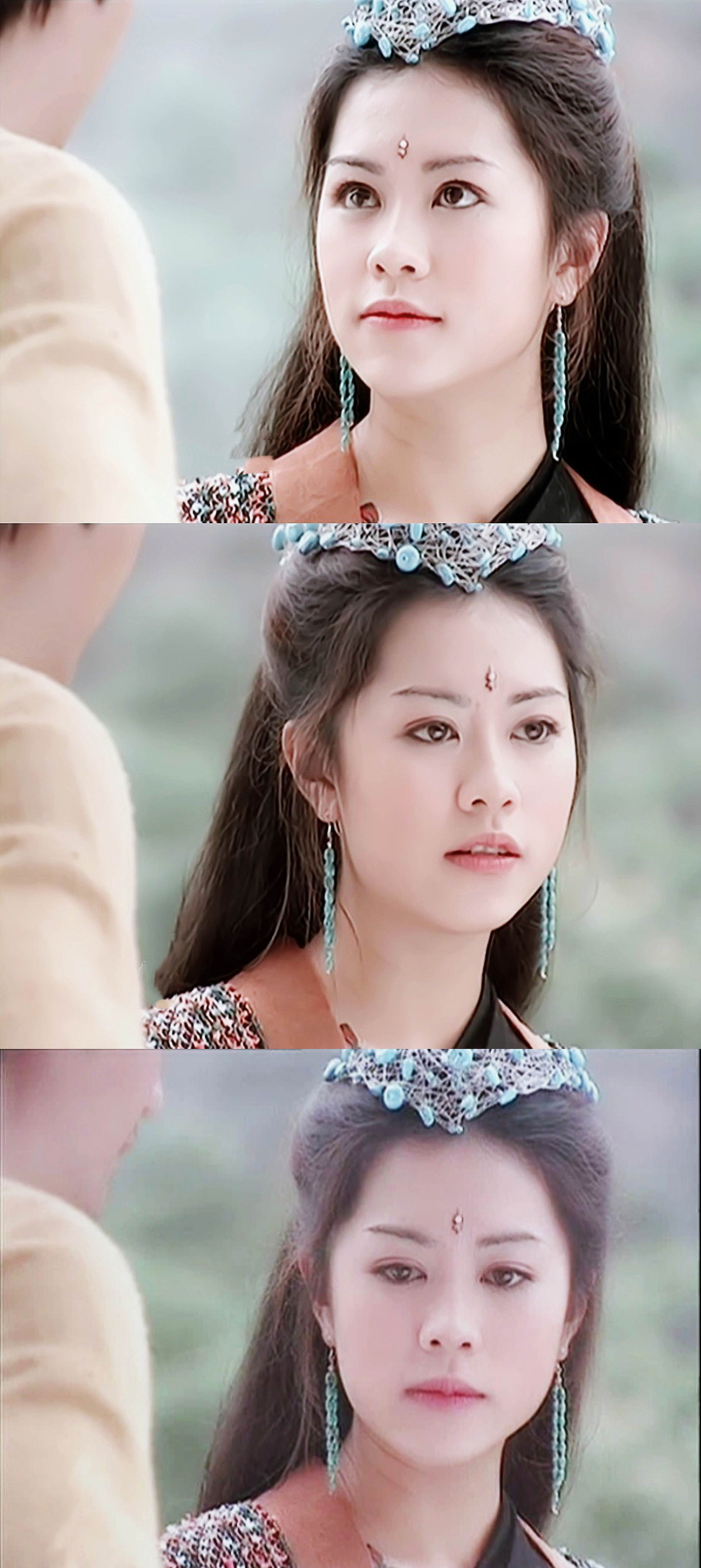 童年女神谢韵仪当年在《杨门女将》中的五个造型,每个都美到掉渣