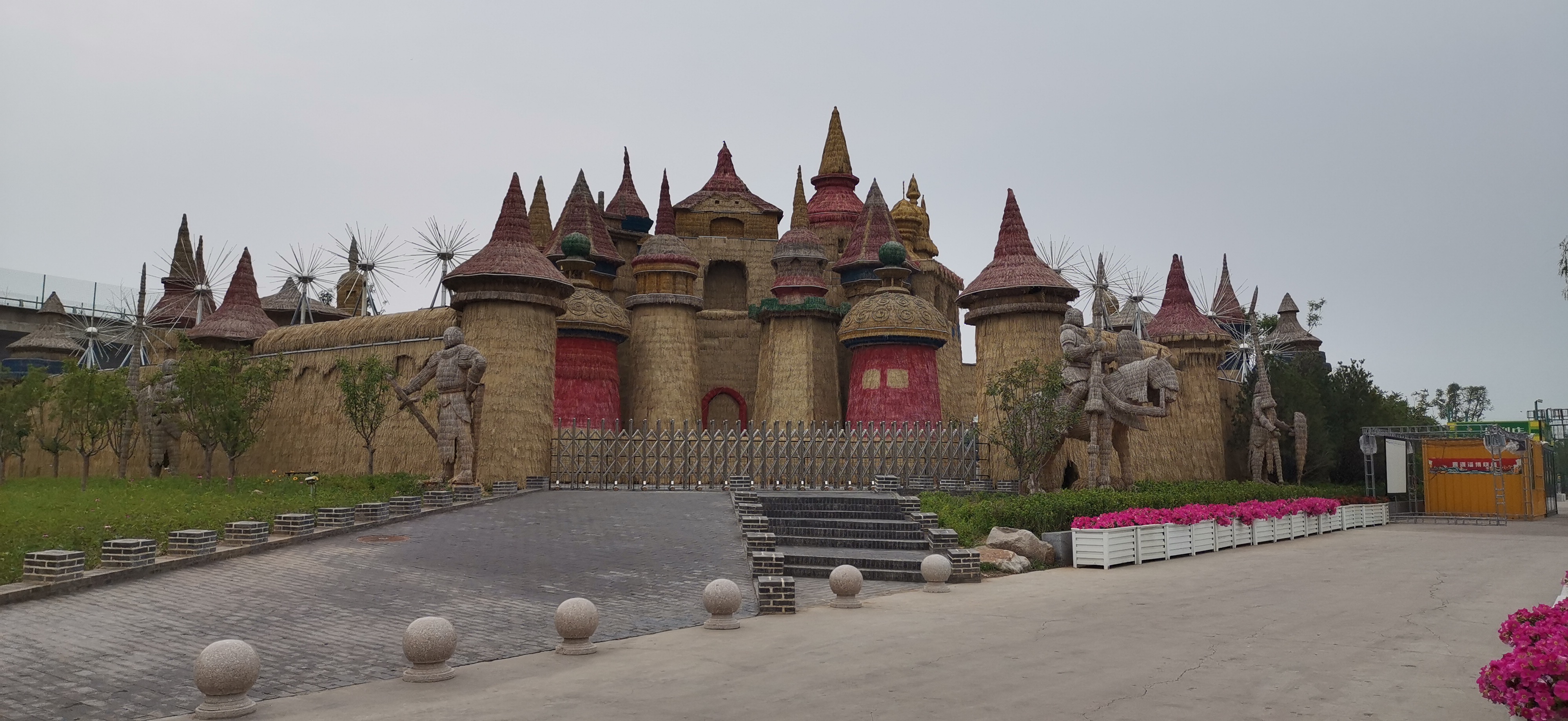 太原晋祠,稻田公园旅游观光
