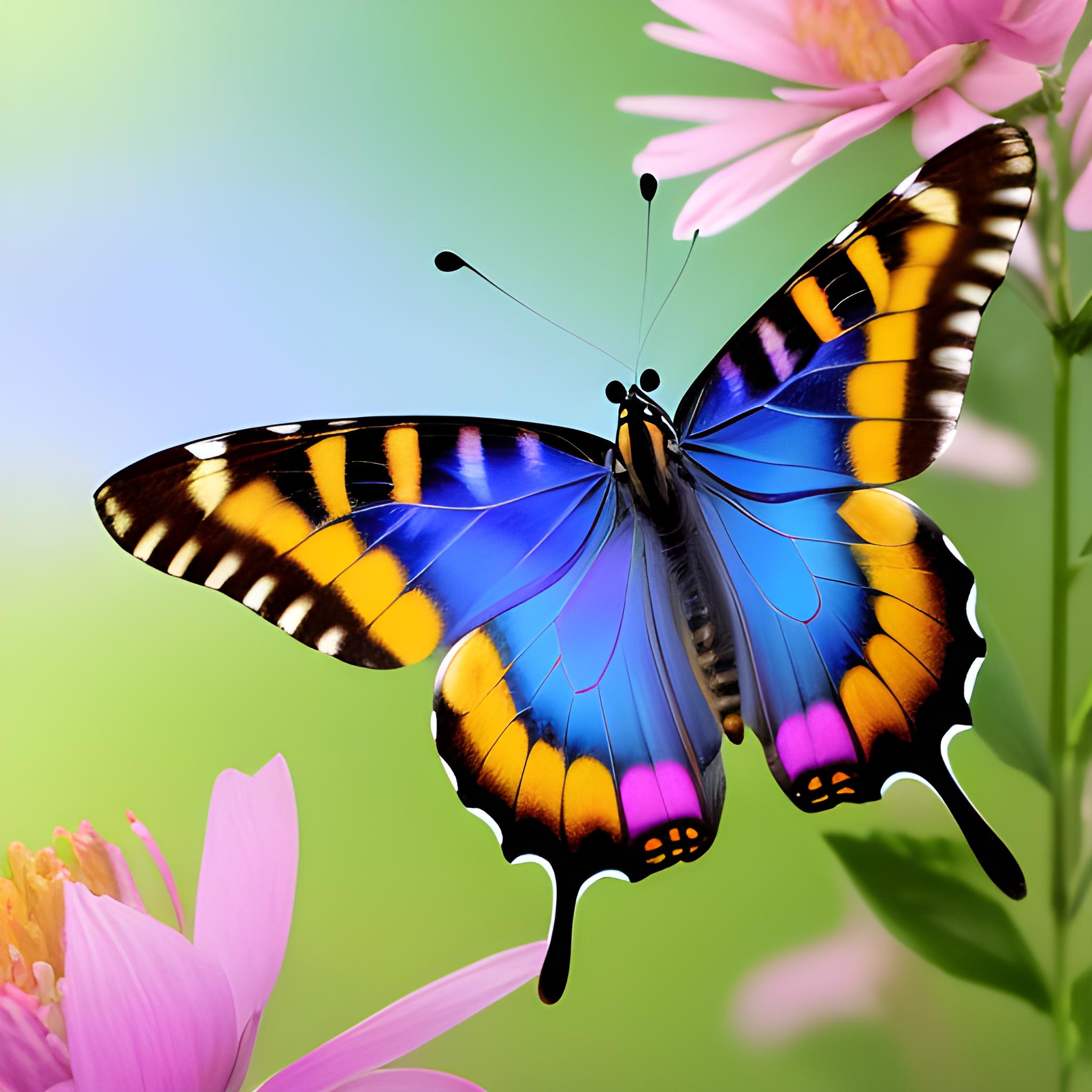 一组漂亮的蝴蝶图