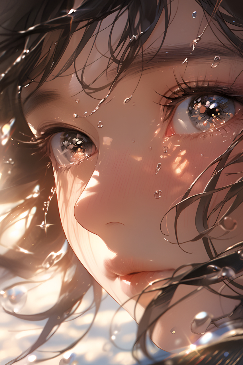 闪光少女头像#ai绘画# #美女# #二次元