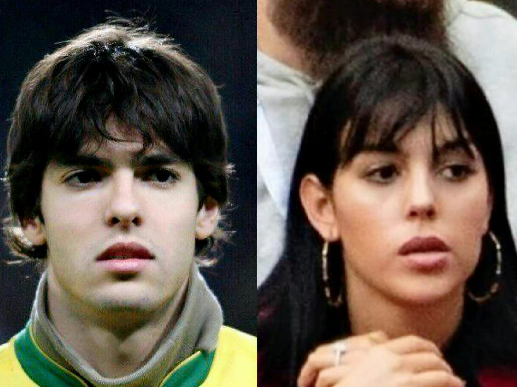 乔治娜和卡卡真的像吗?