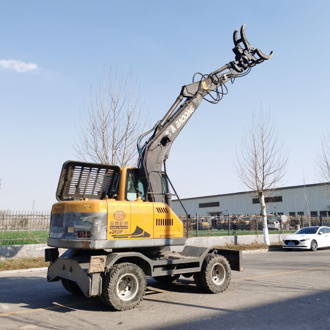 22年宝鼎抓木机 抓料机 二手挖机 轮式夹木机 铁路枕木机 旋挖转