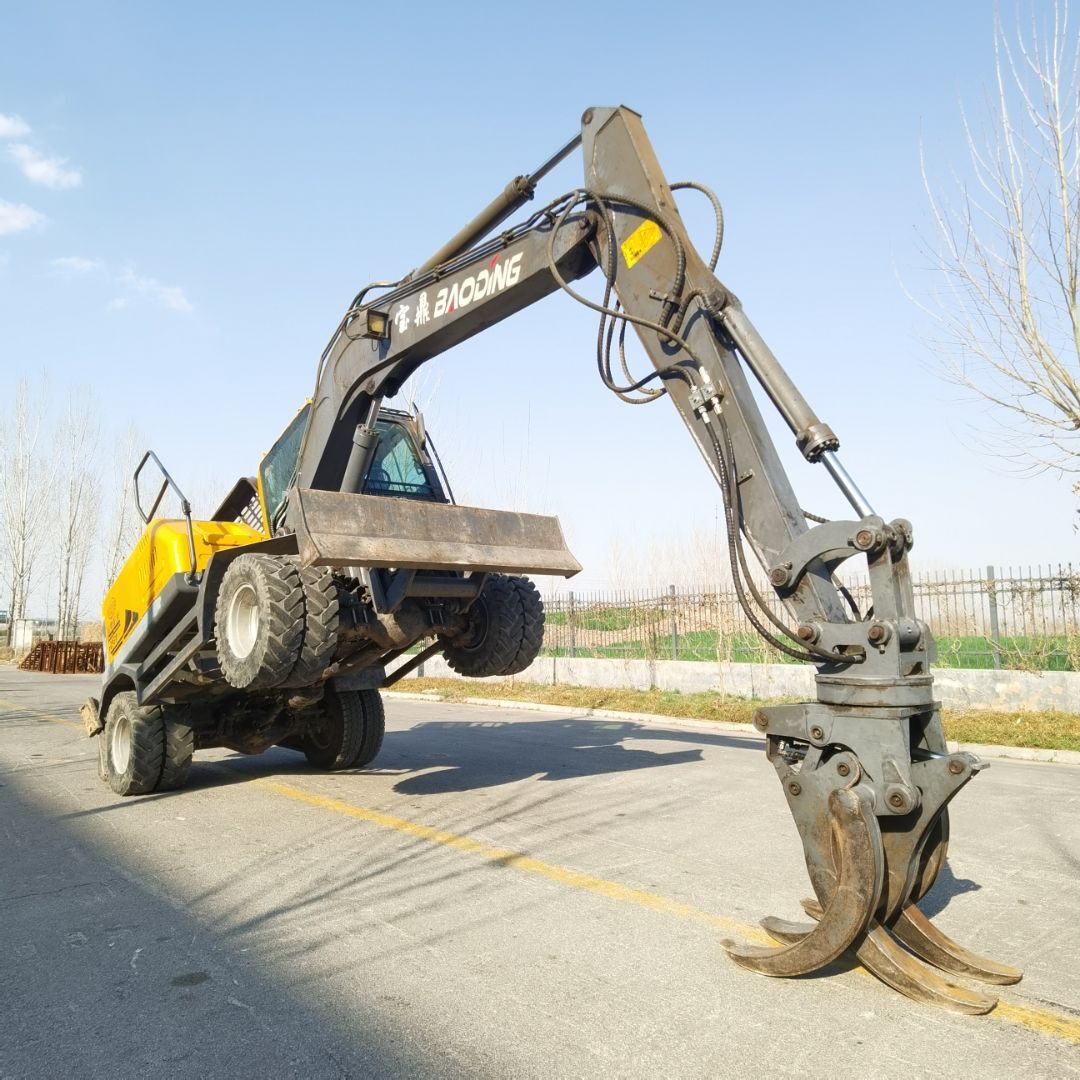 22年宝鼎抓木机 抓料机 二手挖机 轮式夹木机 铁路枕木机 旋挖转