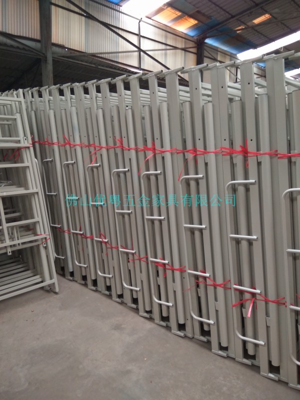 惠州建筑工地铁床铁制二层床钢管单层学生床厂家