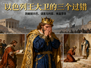 以色列传奇君王大卫的三大致命错误,影响千年民族命运