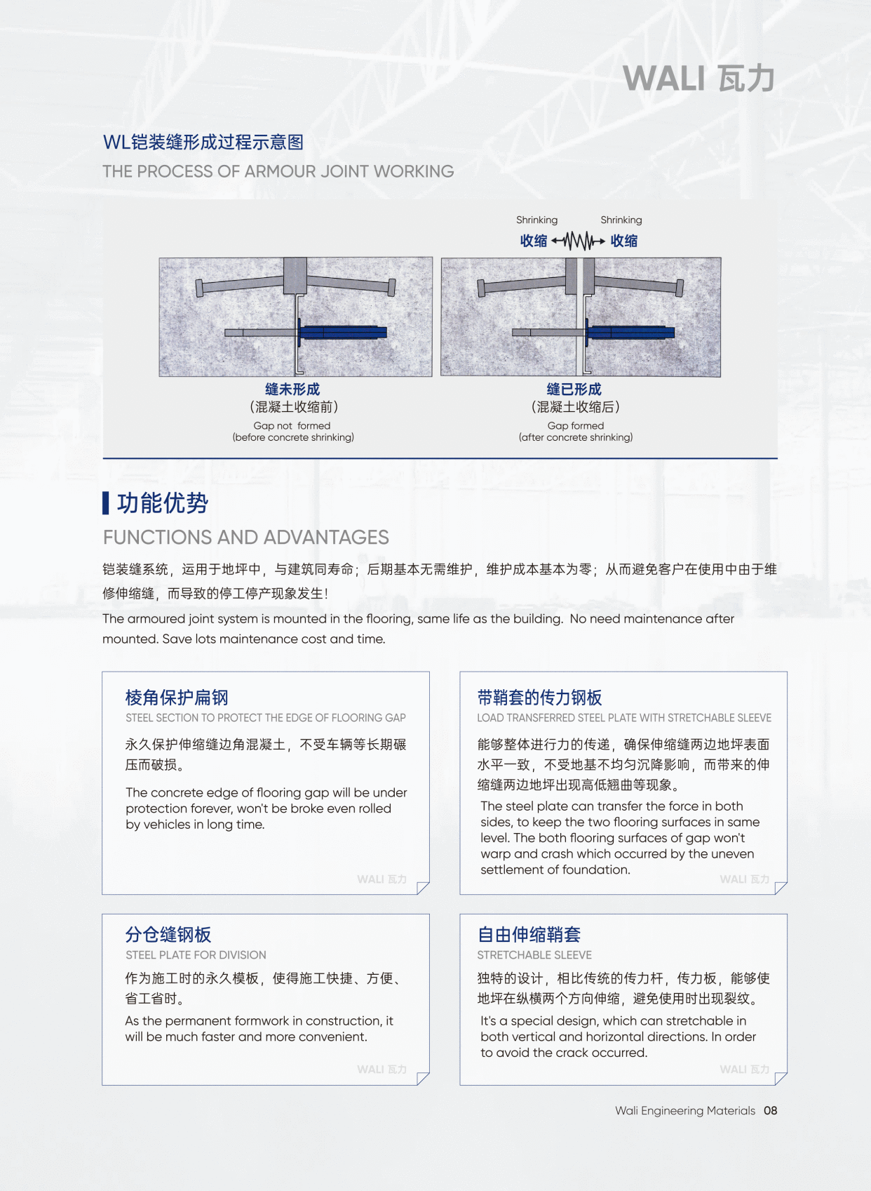 瓦力是国内领先的铠装缝生产企业