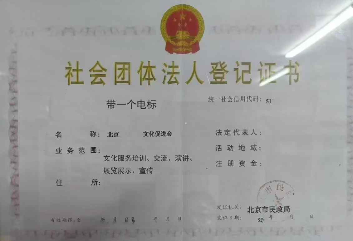 北京市文化促进会,社团组织,年检正常,随时可变更,感兴趣来聊