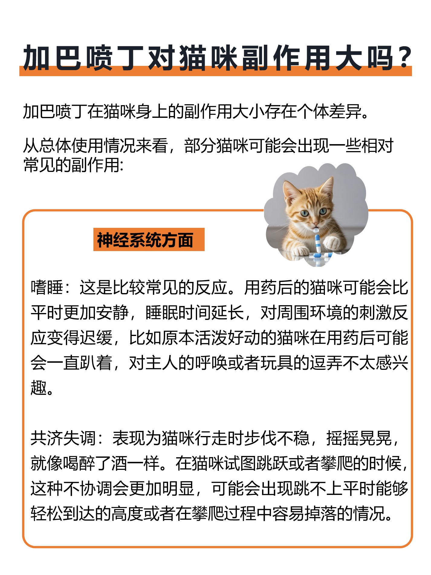 猫加巴喷丁用量图片