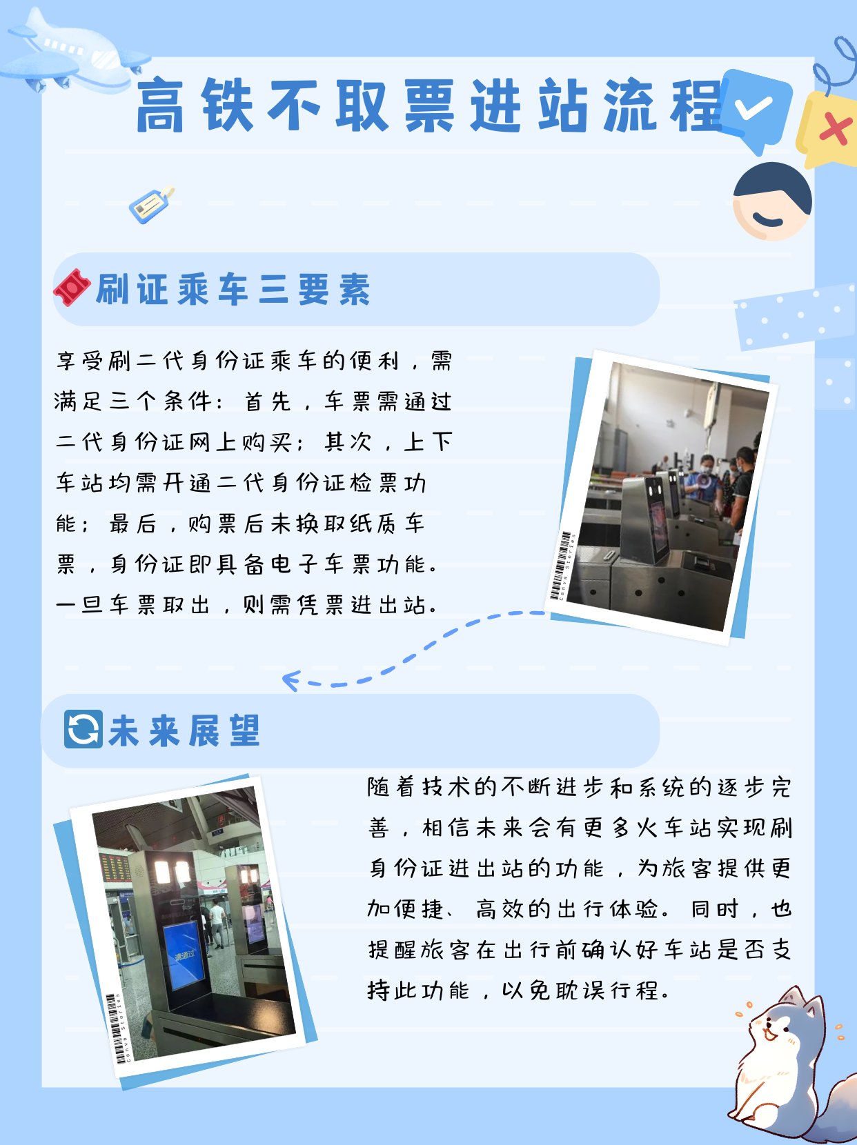 高铁不取票进站流程