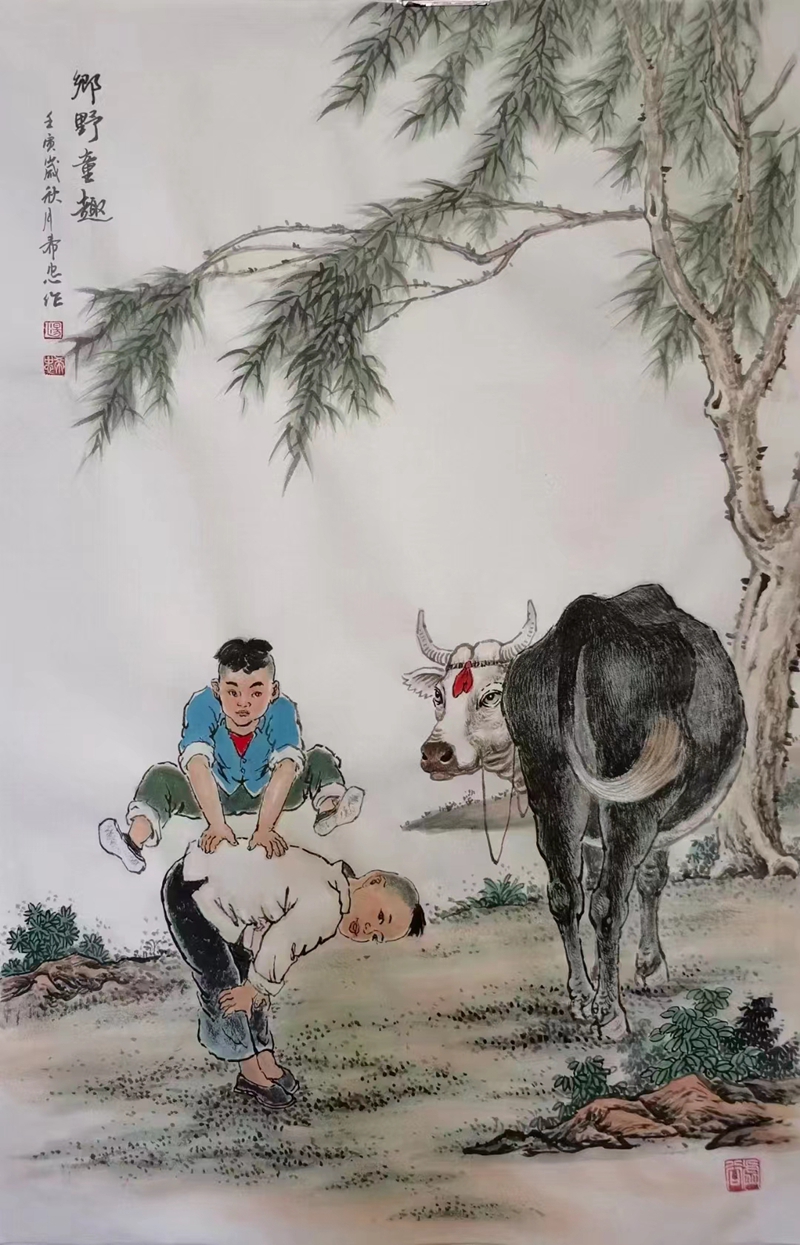 专画童趣的画家图片