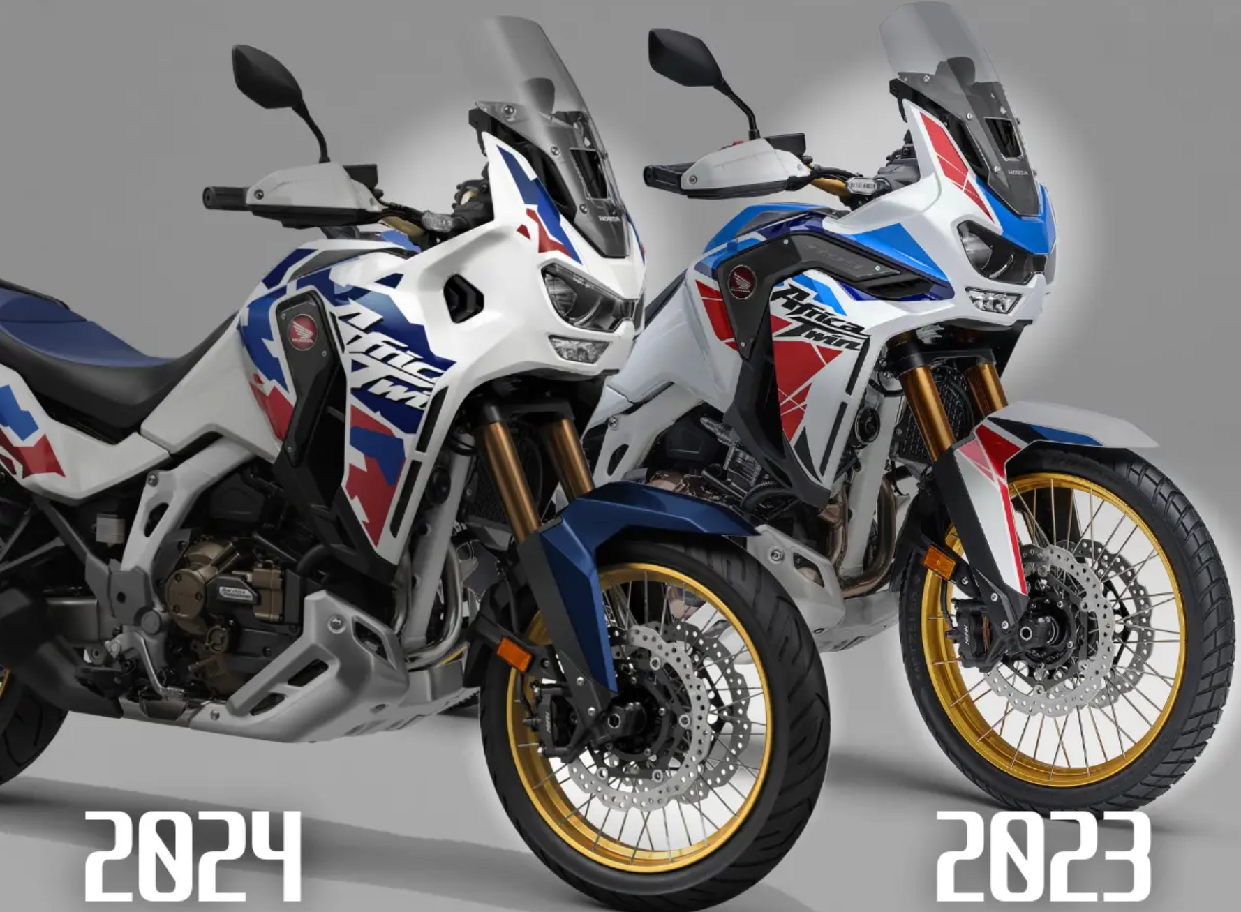 公升级adv摩托,达喀尔常客,2024款本田非双crf1100l 变化解读