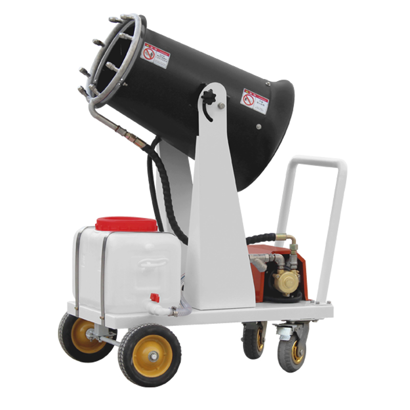 小型手推式雾炮机可以用于车间降尘吗?